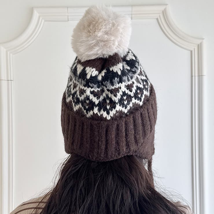 ノルディック柄イヤーフラップニットキャップ | Outfitter lab | 詳細画像14 