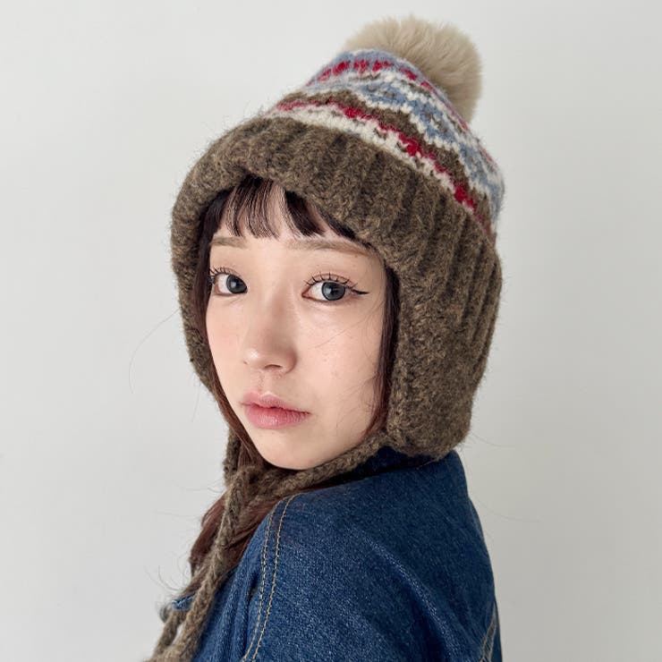 ノルディック柄イヤーフラップニットキャップ | Outfitter lab | 詳細画像26 