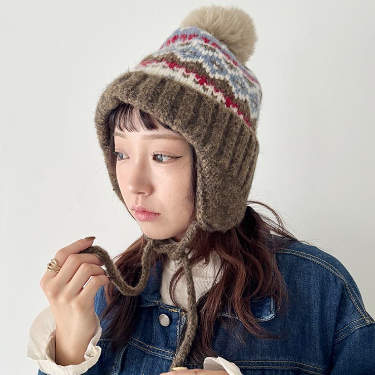 ノルディック柄イヤーフラップニットキャップ | Outfitter lab | 詳細画像27 