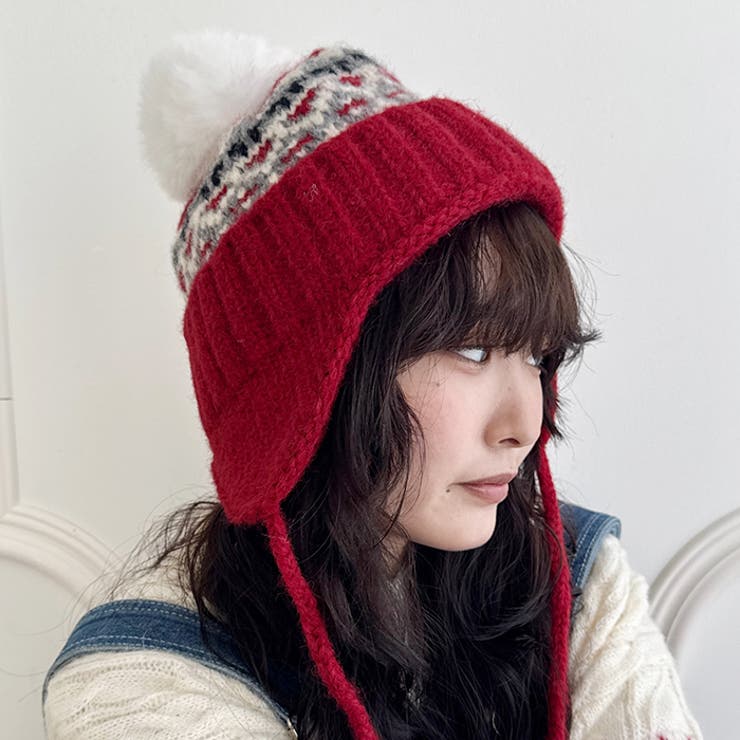 ノルディック柄イヤーフラップニットキャップ | Outfitter lab | 詳細画像29 