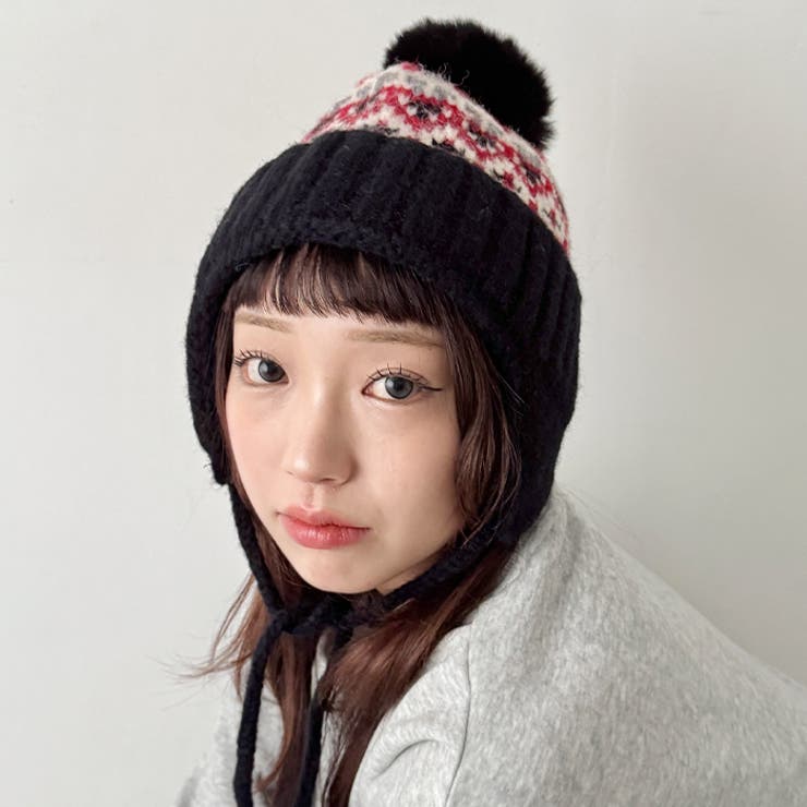 ノルディック柄イヤーフラップニットキャップ | Outfitter lab | 詳細画像6 