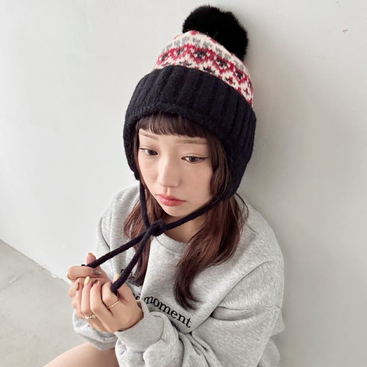 ノルディック柄イヤーフラップニットキャップ | Outfitter lab | 詳細画像9 