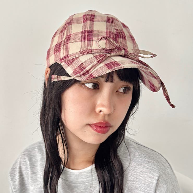 チェック/フラワーリボンキャップ | Outfitter lab | 詳細画像18 