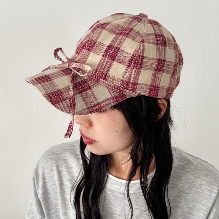 チェック/フラワーリボンキャップ | Outfitter lab | 詳細画像19 