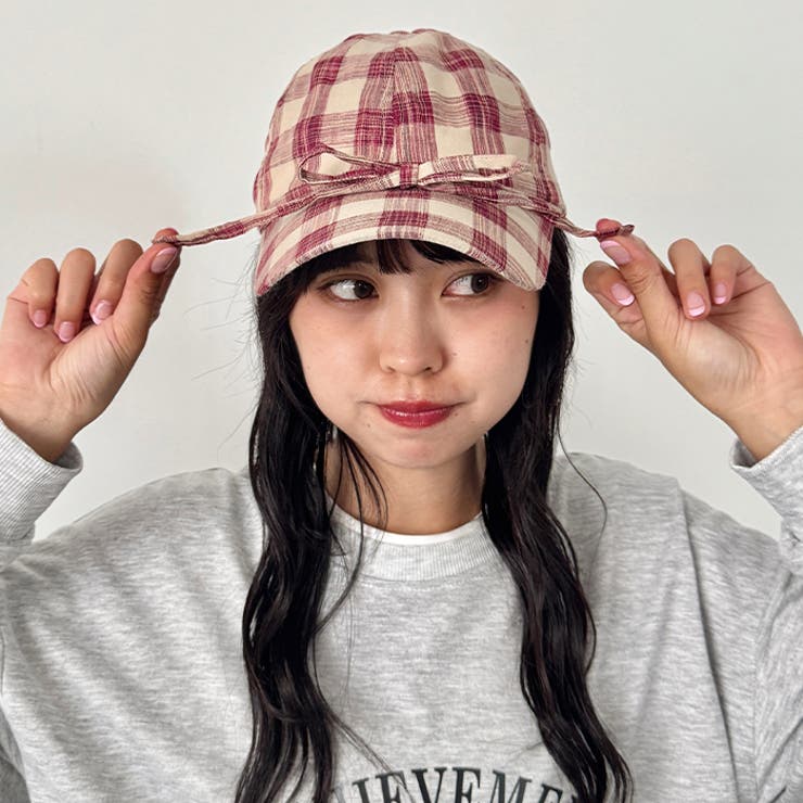 チェック/フラワーリボンキャップ | Outfitter lab | 詳細画像20 