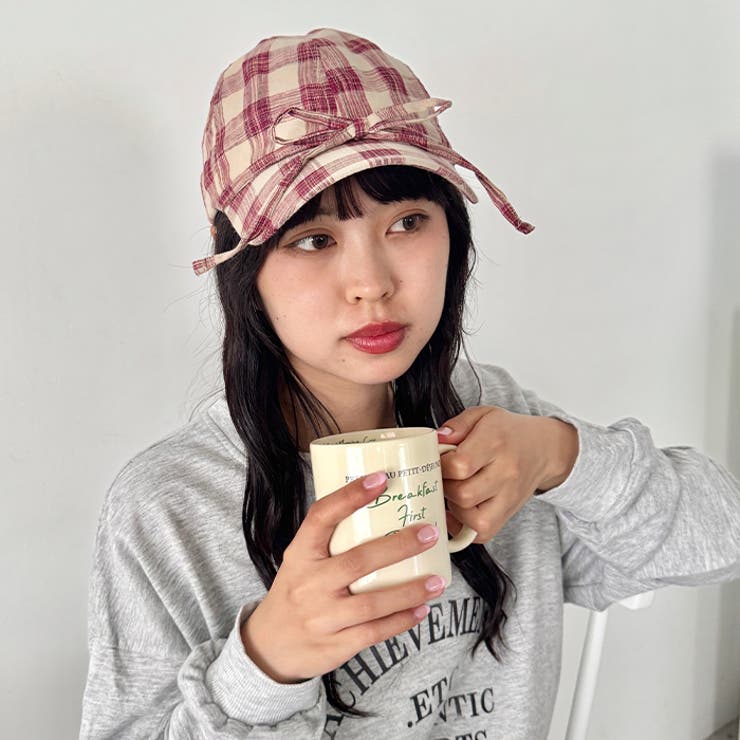 チェック/フラワーリボンキャップ | Outfitter lab | 詳細画像21 