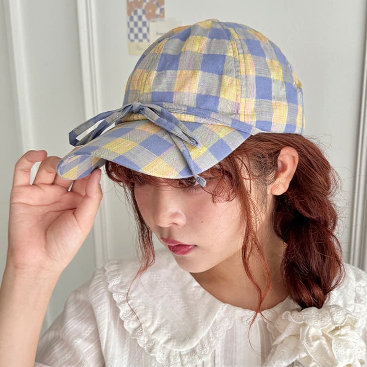 チェック/フラワーリボンキャップ | Outfitter lab | 詳細画像29 