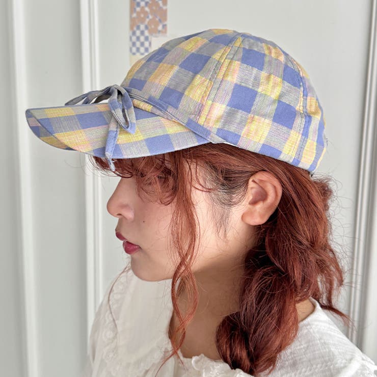 チェック/フラワーリボンキャップ | Outfitter lab | 詳細画像30 