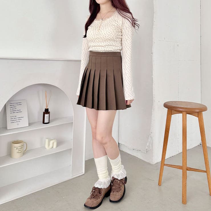 コットンレース付きリブレッグウォーマー | Outfitter lab | 詳細画像15 