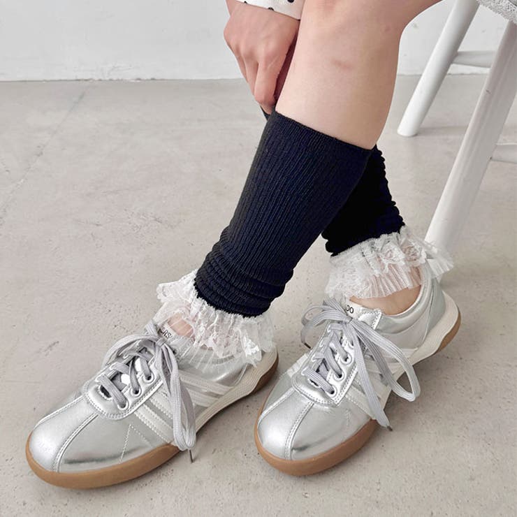 レース付きリブレッグウォーマー | Outfitter lab | 詳細画像15 