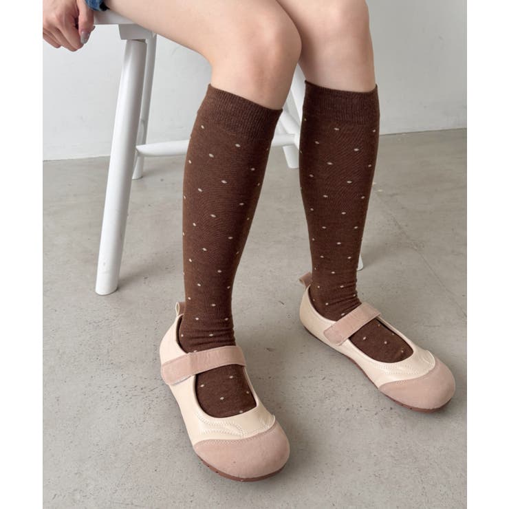 ブラウン | ドットハイソックス | Outfitter lab