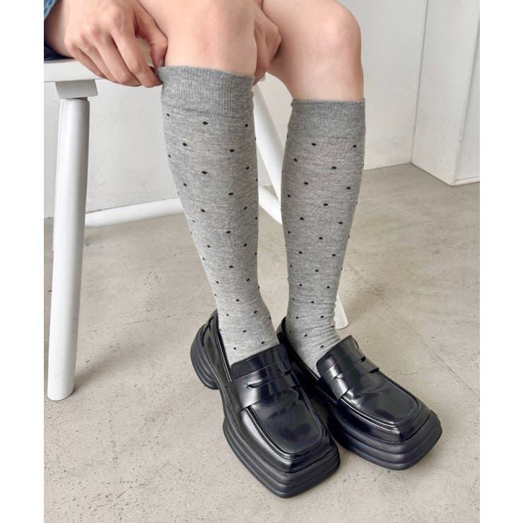 グレー | ドットハイソックス | Outfitter lab
