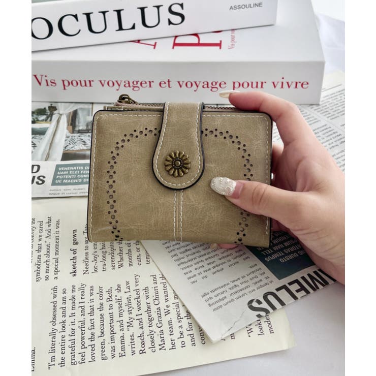 ベージュ | ヴィンテージライクコンチョミニウォレット | Outfitter lab