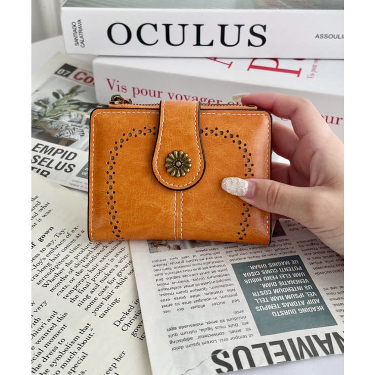 キャメル | ヴィンテージライクコンチョミニウォレット | Outfitter lab