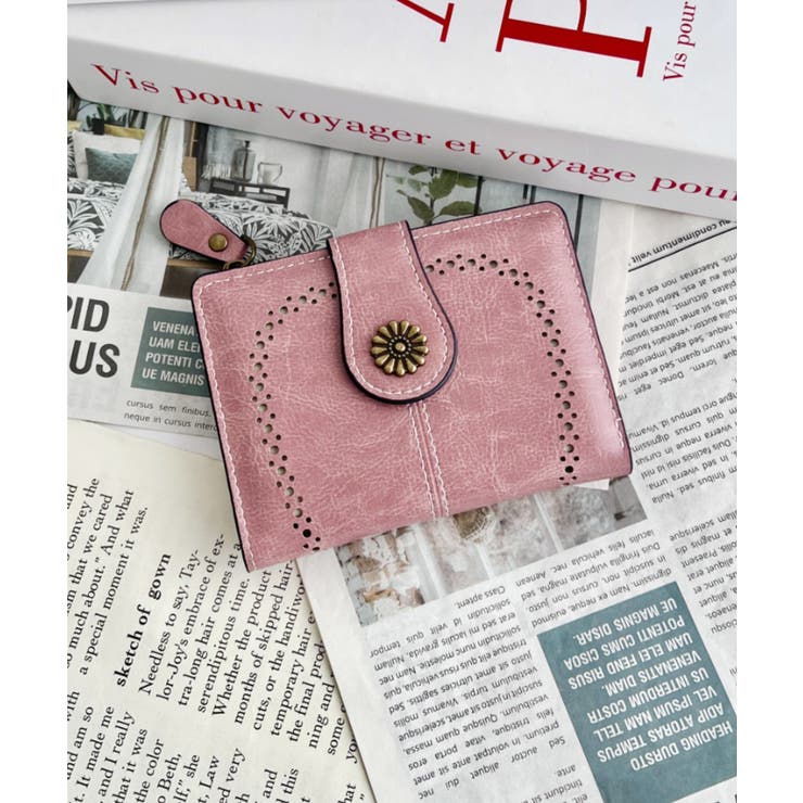 ピンク | ヴィンテージライクコンチョミニウォレット | Outfitter lab