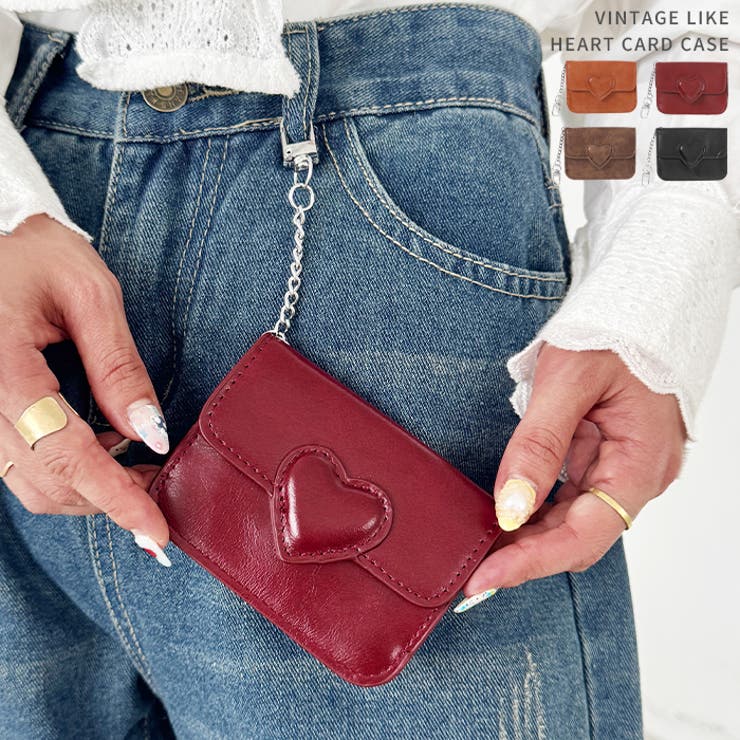 ヴィンテージライクハートカードケース | Outfitter lab | 詳細画像1 