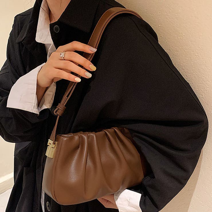 2WAYタックデザインPUショルダーバッグ | Outfitter lab | 詳細画像19 