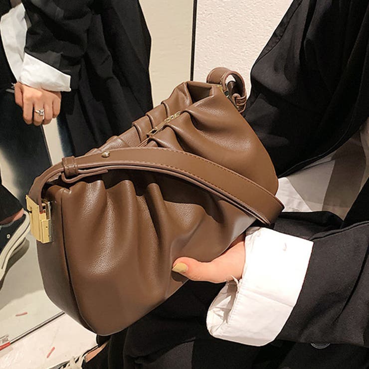 2WAYタックデザインPUショルダーバッグ | Outfitter lab | 詳細画像21 