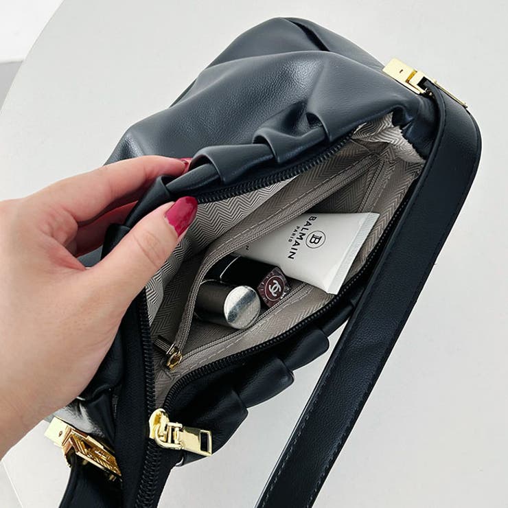 2WAYタックデザインPUショルダーバッグ | Outfitter lab | 詳細画像24 