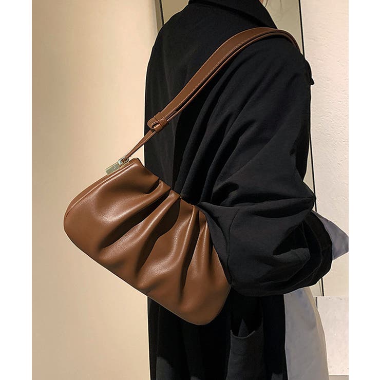 ブラウン | 2WAYタックデザインPUショルダーバッグ | Outfitter lab