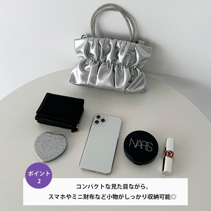 2WAYギャザーレザーミニバッグ | Outfitter lab | 詳細画像3 