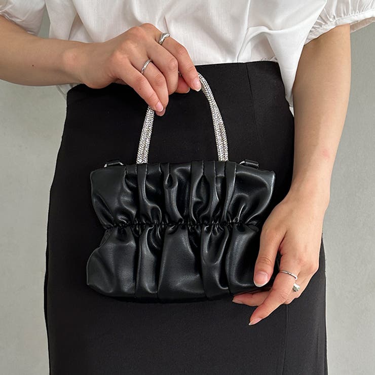 2WAYギャザーレザーミニバッグ[品番：OUTW0000390]｜Outfitter