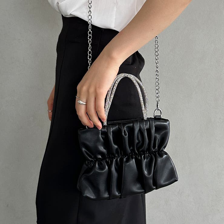 2WAYギャザーレザーミニバッグ | Outfitter lab | 詳細画像7 