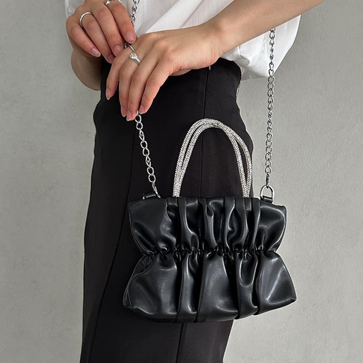 2WAYギャザーレザーミニバッグ | Outfitter lab | 詳細画像8 