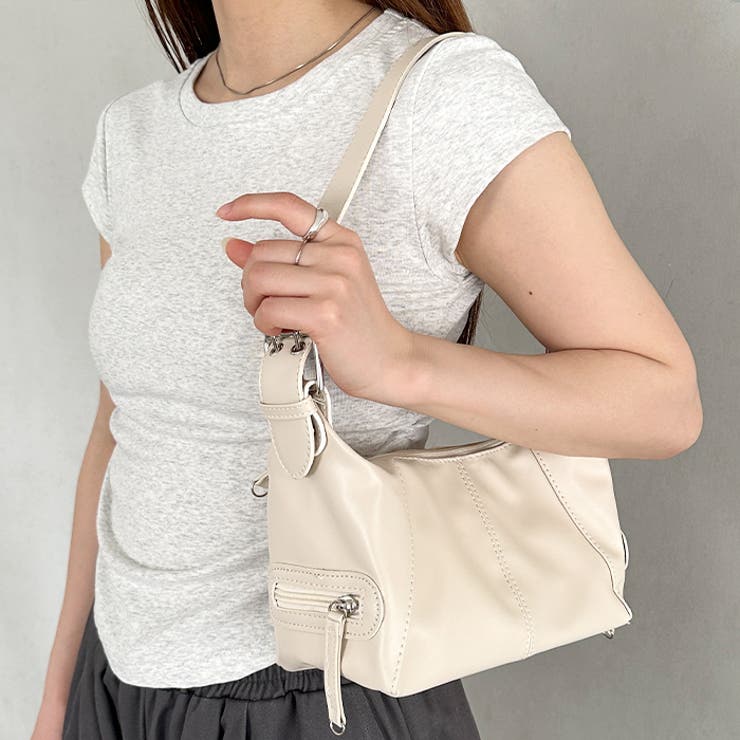 フェイクレザーベルトデザインハンドバッグ | Outfitter lab | 詳細画像12 