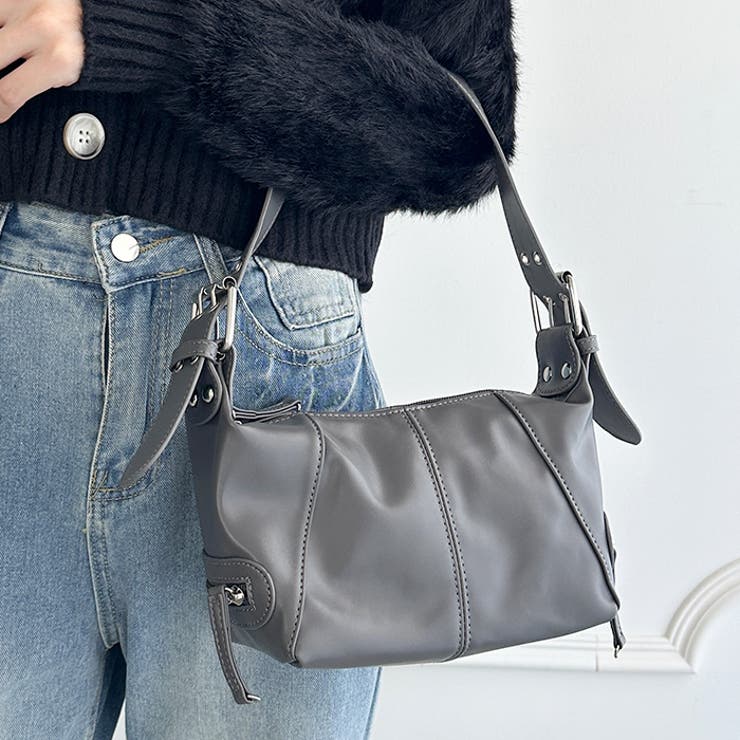 フェイクレザーベルトデザインハンドバッグ | Outfitter lab | 詳細画像18 