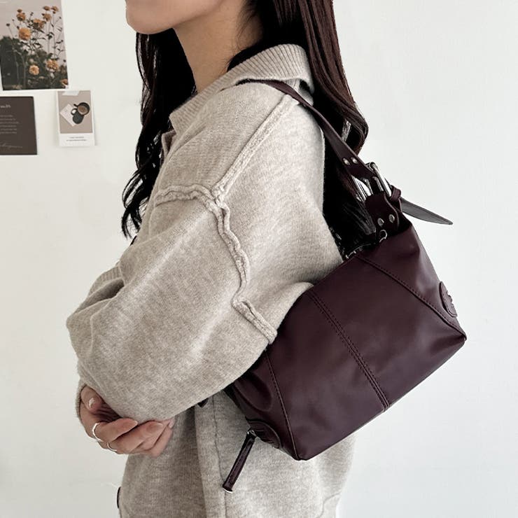 フェイクレザーベルトデザインハンドバッグ | Outfitter lab | 詳細画像25 