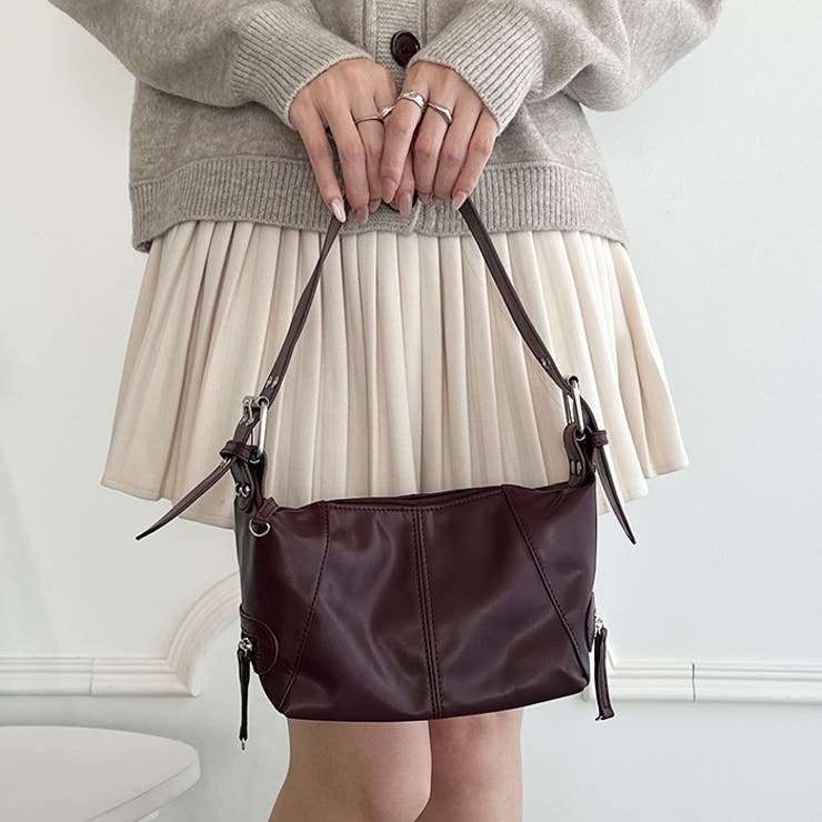 フェイクレザーベルトデザインハンドバッグ | Outfitter lab | 詳細画像28 