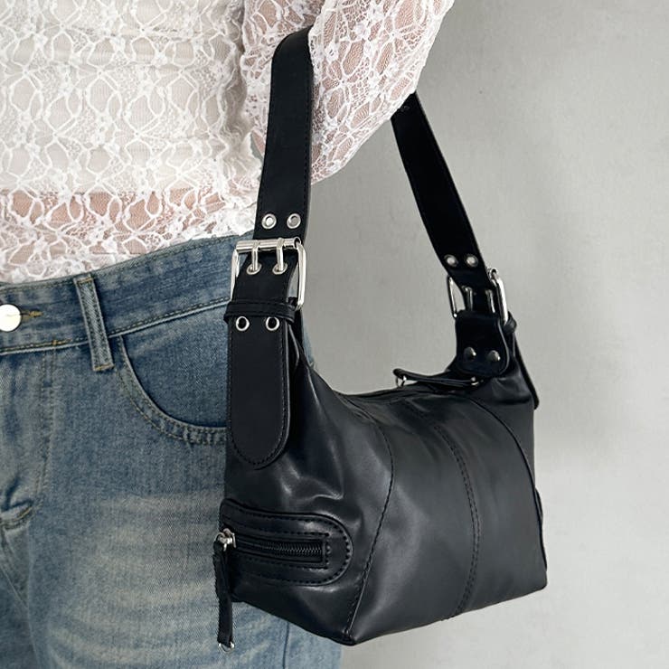 フェイクレザーベルトデザインハンドバッグ | Outfitter lab | 詳細画像7 