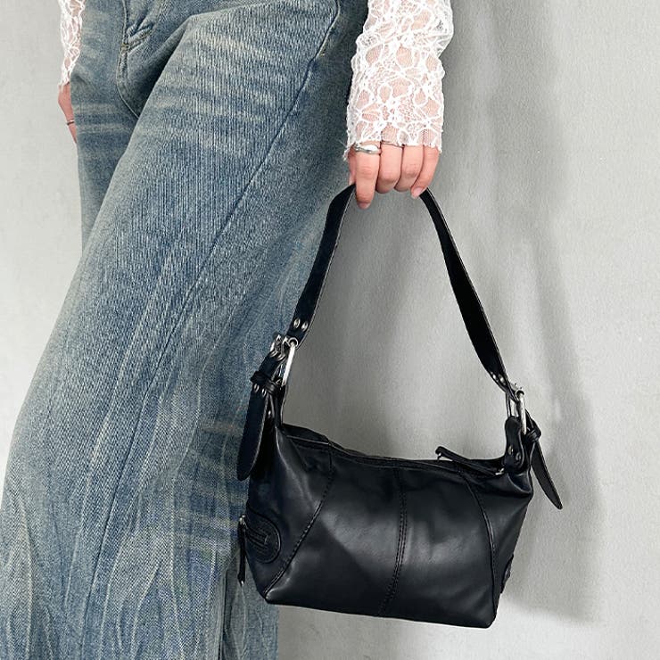 フェイクレザーベルトデザインハンドバッグ | Outfitter lab | 詳細画像9 