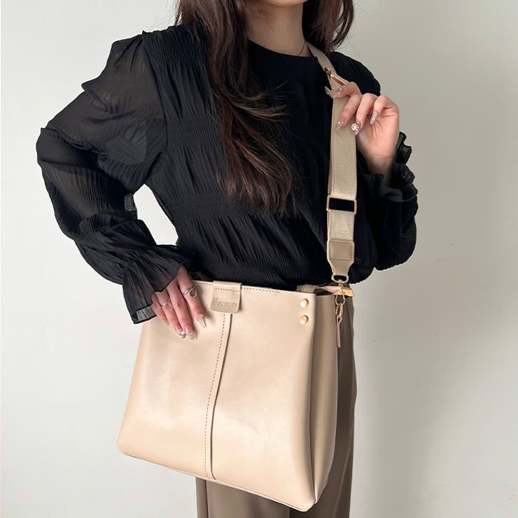 【A4収納可能】PUダブルショルダートートバッグ ショルダーバッグ | Outfitter lab | 詳細画像36 