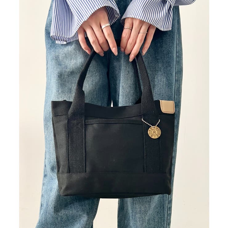 ブラック | キャンバスミニトートバッグ | Outfitter lab