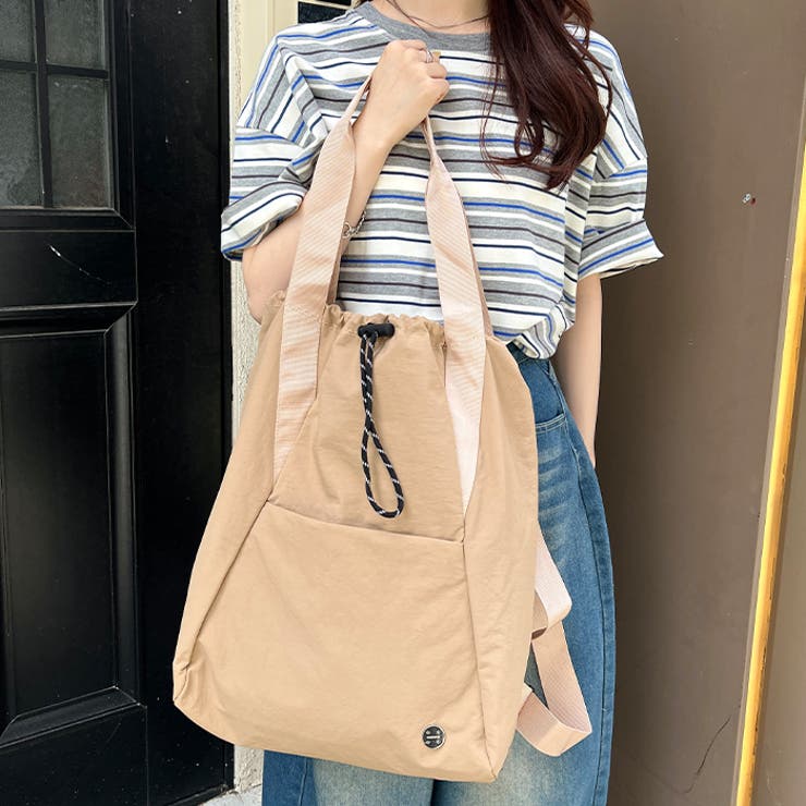 【A4収納可】2wayナイロンバックパック トートバッグ | Outfitter lab | 詳細画像18 
