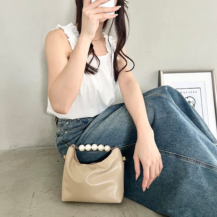 2wayパールハンドル ハンドバッグ クラッチバッグ  | Outfitter lab | 詳細画像15 