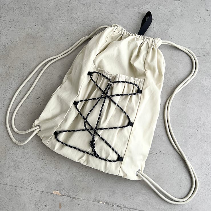 【A4収納可】ナイロンドローストリングナップサック | Outfitter lab | 詳細画像16 