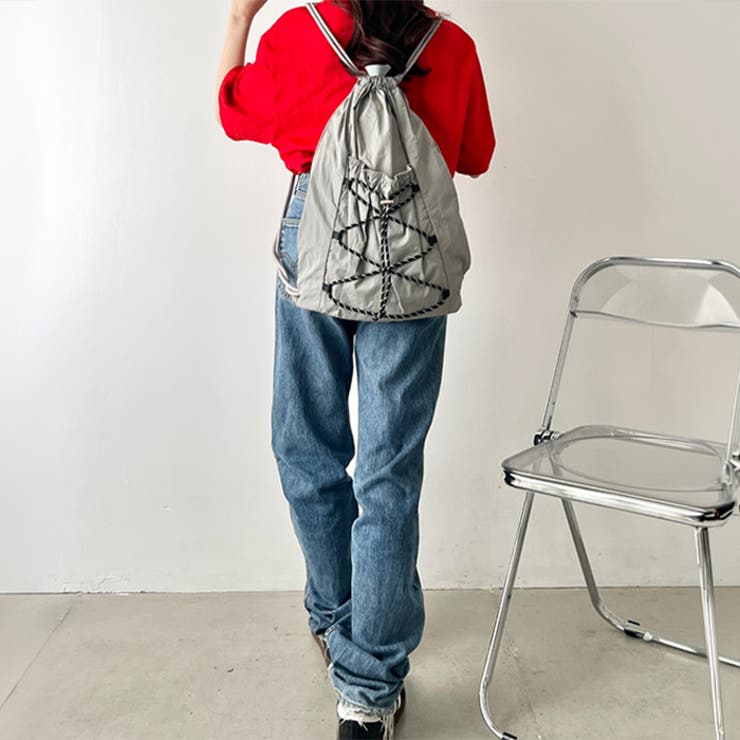 【A4収納可】ナイロンドローストリングナップサック | Outfitter lab | 詳細画像21 