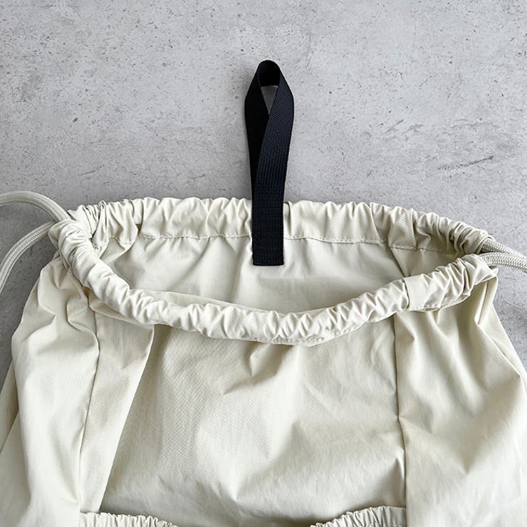 【A4収納可】ナイロンドローストリングナップサック | Outfitter lab | 詳細画像23 