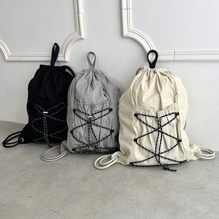 【A4収納可】ナイロンドローストリングナップサック | Outfitter lab | 詳細画像29 