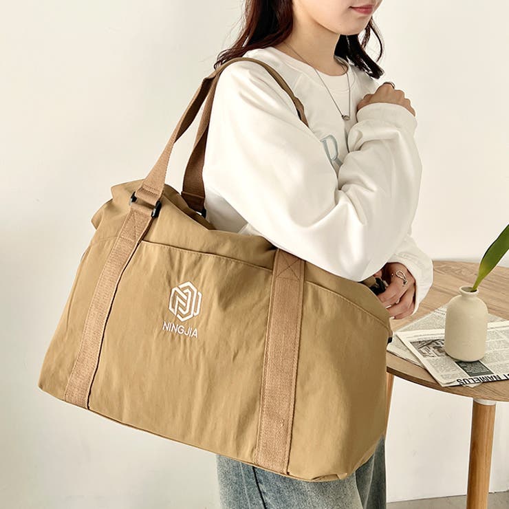 【2WAY・大容量】ワントーンカラーナイロンボストンバッグ/トラベルバッグ | Outfitter lab | 詳細画像23 
