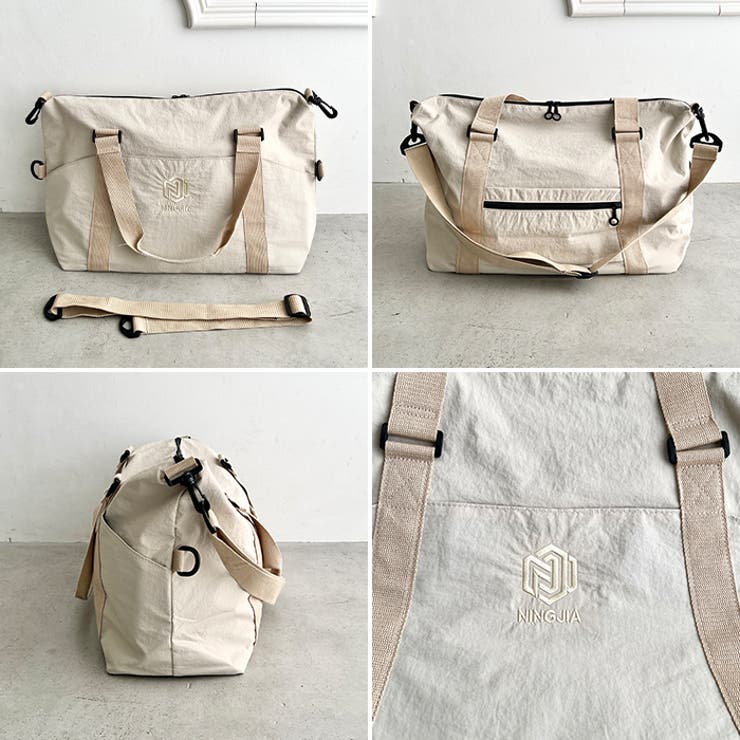 【2WAY・大容量】ワントーンカラーナイロンボストンバッグ/トラベルバッグ | Outfitter lab | 詳細画像29 