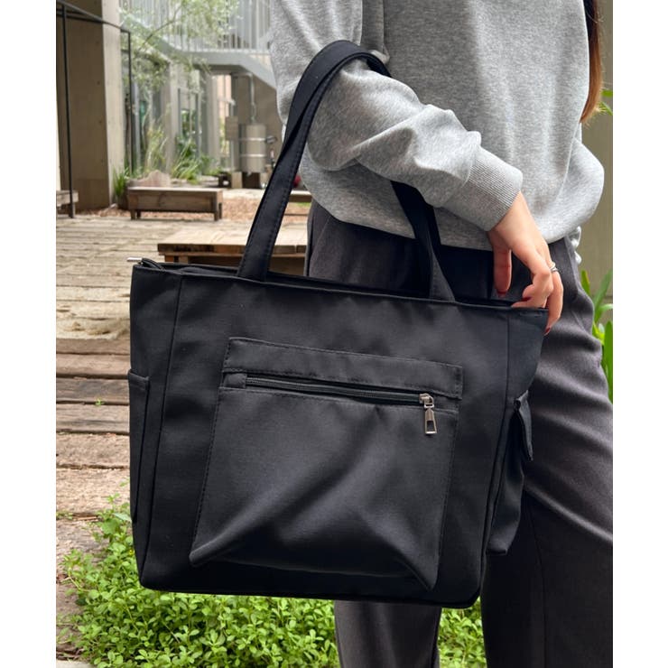 ブラック | シンプルキャンバストートバッグ | Outfitter lab