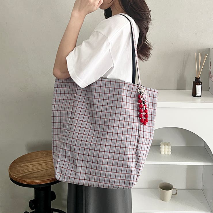 リバーシブルチェックトートバッグ | Outfitter lab | 詳細画像11 