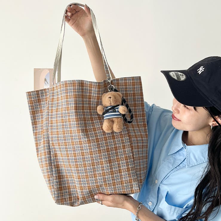 リバーシブルチェックトートバッグ | Outfitter lab | 詳細画像5 