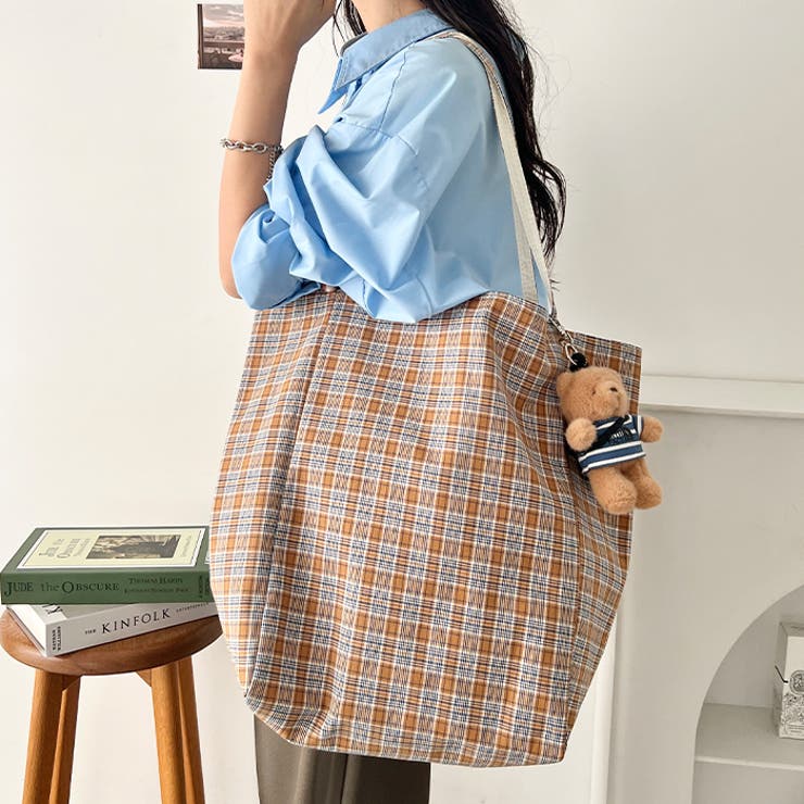 リバーシブルチェックトートバッグ | Outfitter lab | 詳細画像6 