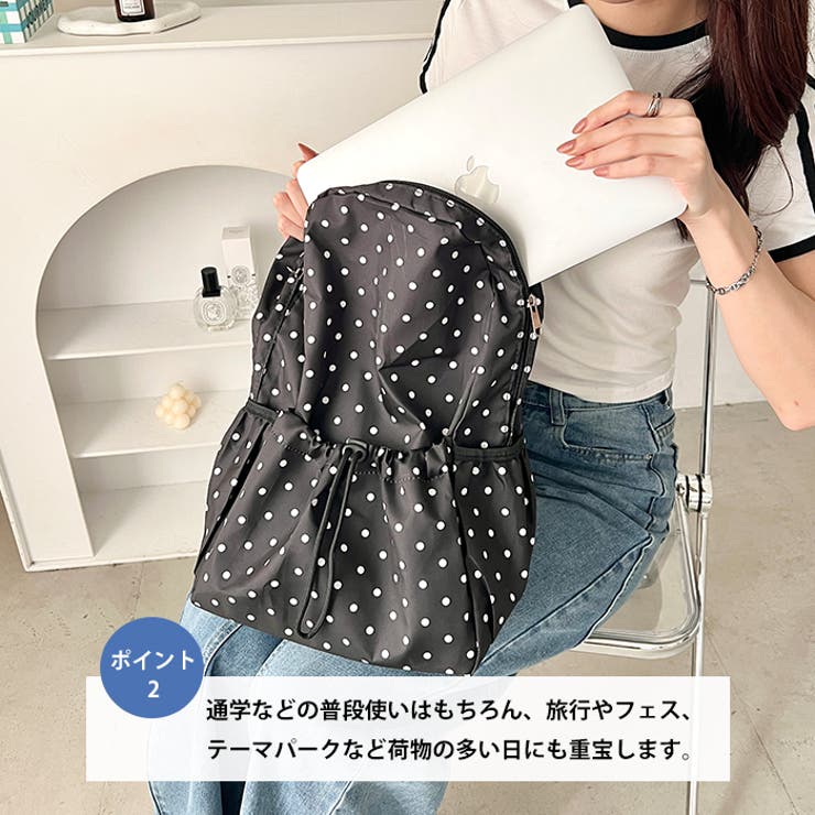 軽量ドットナイロンバックパック リュック | Outfitter lab | 詳細画像3 