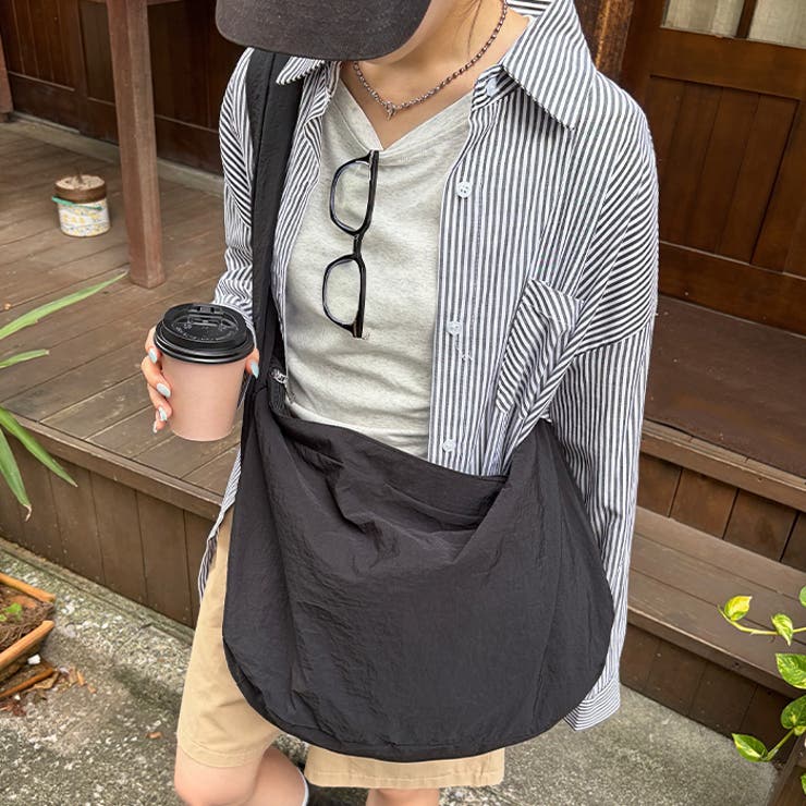 【A4収納可】大容量ムーンショルダーバッグ | Outfitter lab | 詳細画像6 